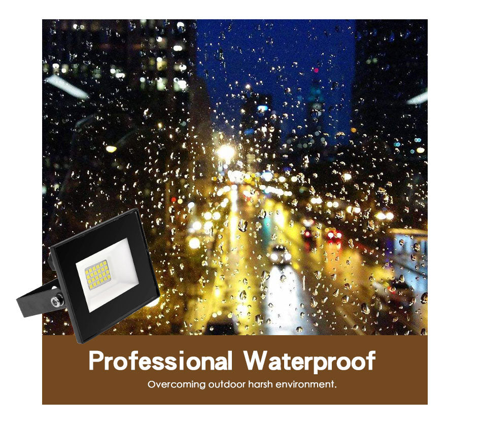 LED Floodlight Outdoor Spotlight 10W 50W Wall Washer Lamp Reflector IP65 Waterproof Lighting Garden RGB Flood Light AC 220V 240V