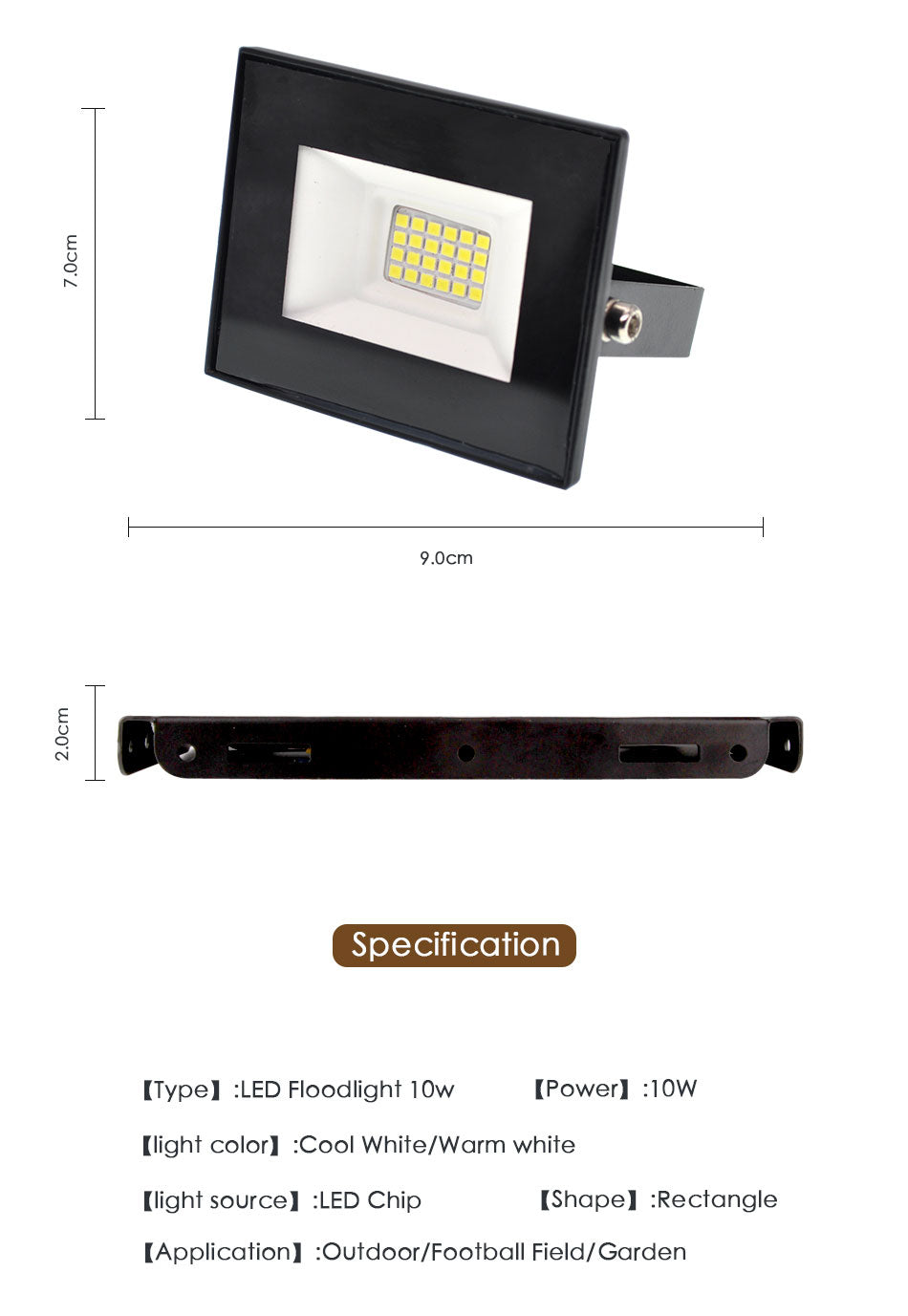 LED Floodlight Outdoor Spotlight 10W 50W Wall Washer Lamp Reflector IP65 Waterproof Lighting Garden RGB Flood Light AC 220V 240V