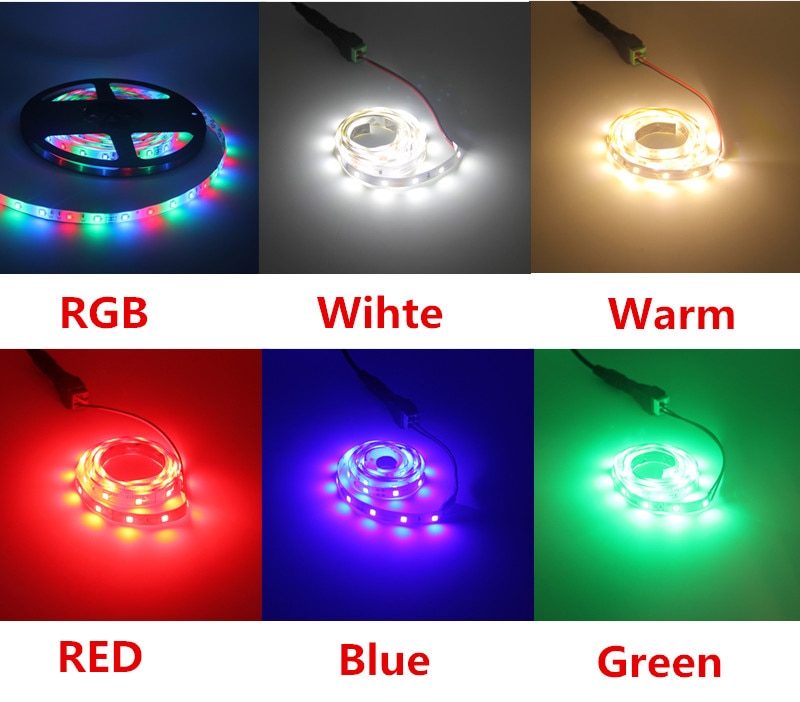 5m LED Strip 1m 2m 5m/pack SMD2835 Set Ultra Bright Light DC 12V Warm White Blue Red Green LED Ribbon Flexible lamp bulb