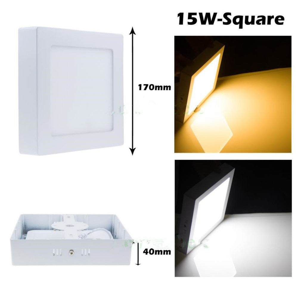 9W/15W/25W Round/Square Led Panel Light Surface Mounted Indoor lighting Led ceiling down AC85-265V + Driver