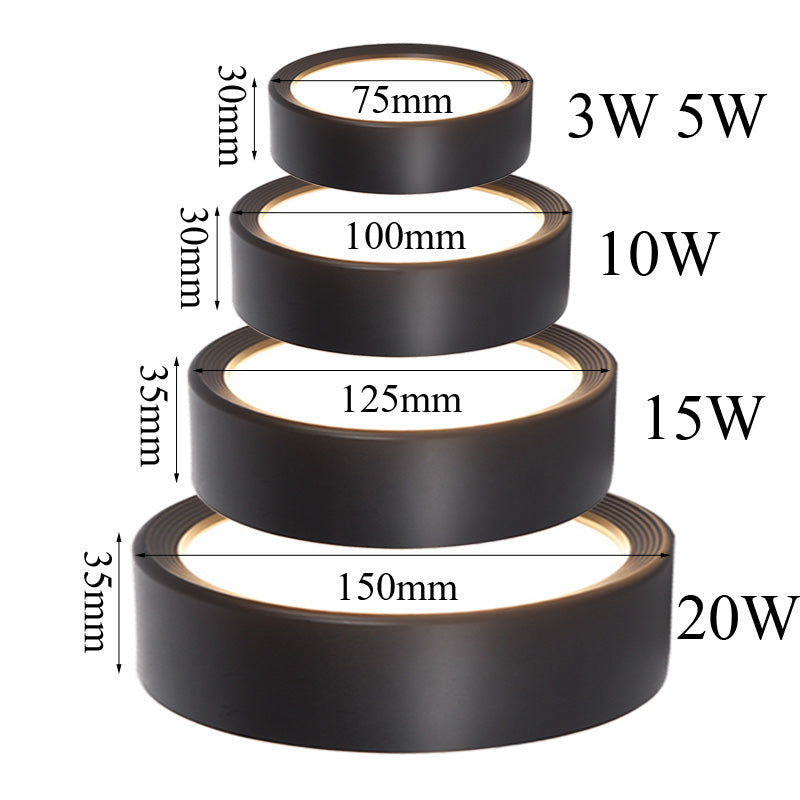 LED downlight 5w 10w 15w 20w Surface Mounted Ceiling Lamps Ultra Thin led spot lights AC220V Round Ceiling Fixtures Lighting