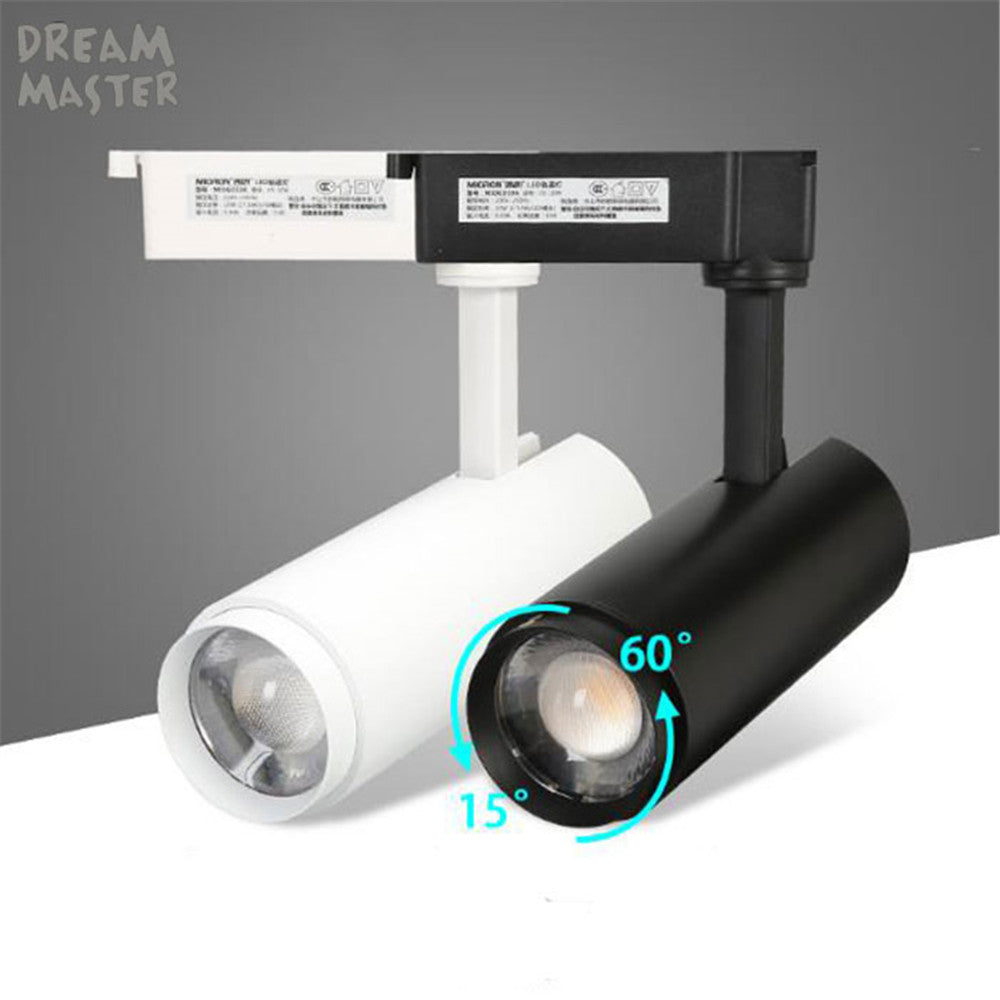 Modern LED Track Spotlights Zoom ceiling or rail lamp Adjustable 5/7/10/15/20W Rail Spot LED Tracking Lights Rail Lamp Art Deco