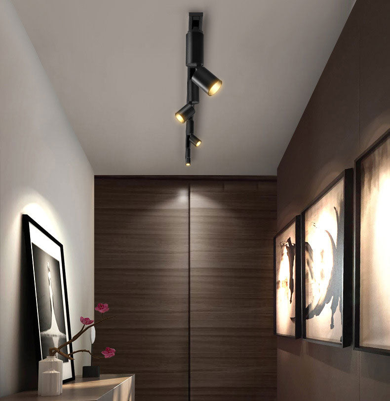 Surface mounted track spotlights ceiling lights downlights showroom Nordic living room ceiling led track lamps