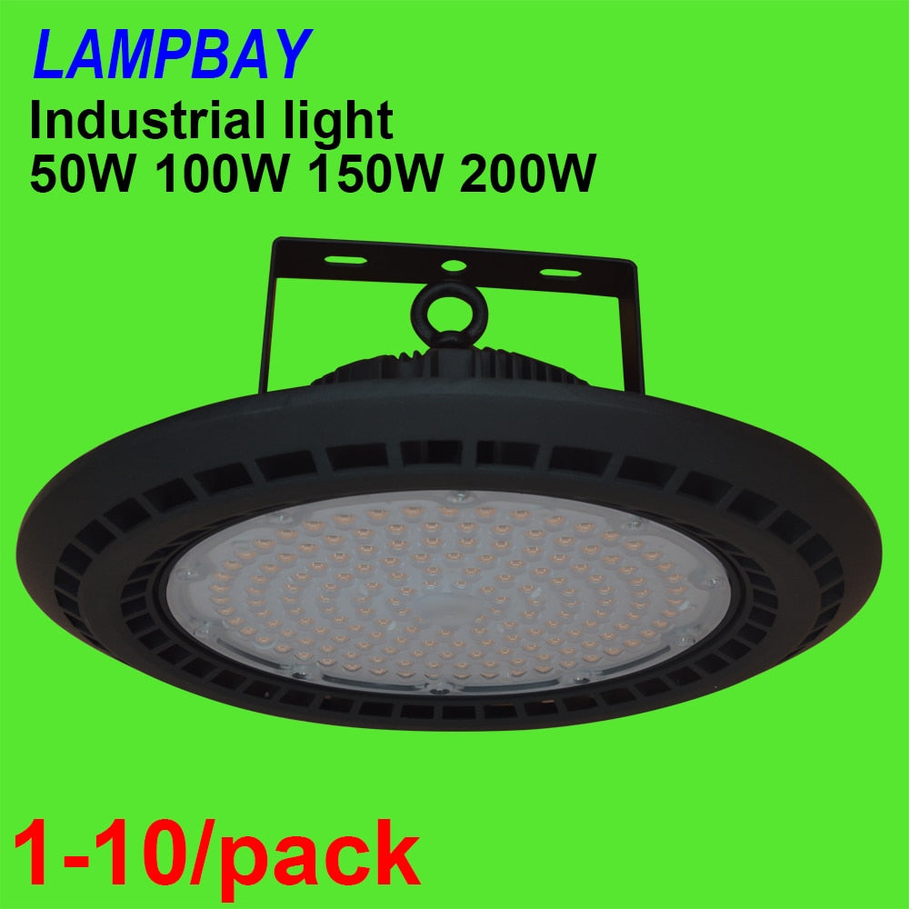 LED High Bay Light 50W 100W 150W 200W UFO Shaped Lamp Workshop Garage Warehouse Stadium Market Industrial Lighting