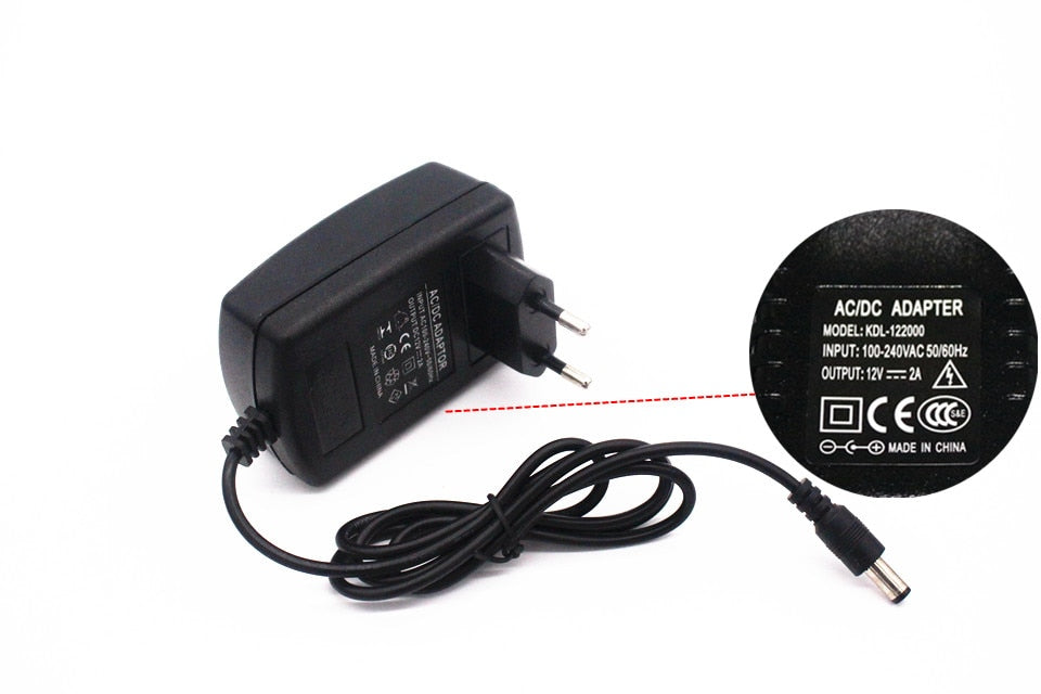led strip light DC12V Converter Adapter 1A 2A 3A Power Supply Switch power adapter US or EU plug AC100V-240V