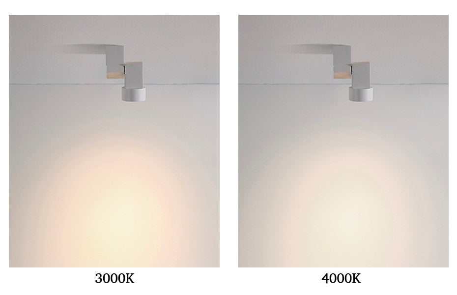 LED downlight adjustable angle 5w warm white/natural white Spot light chrome/white/black indoor Foyer Surface Mounted Down light
