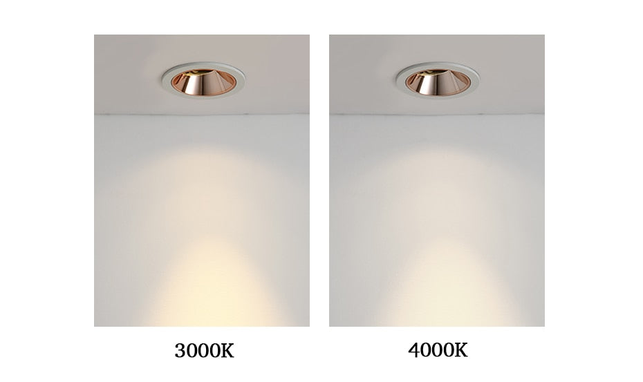 Led downlight 7w 9w 15w Gold/Chrome/Rose Gold/Coffee/Black led Spot Lighting foyer kitchen indoor lighting led ceiling