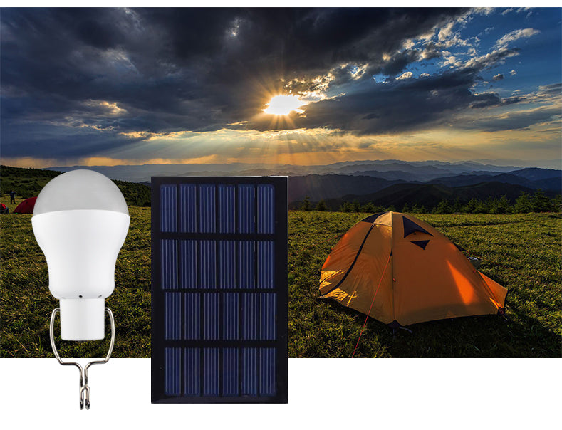 No flicker Solar led Lamp 130LM Portable Camping panel Led Lighting suspension luminaire lights For courtyard camp tent