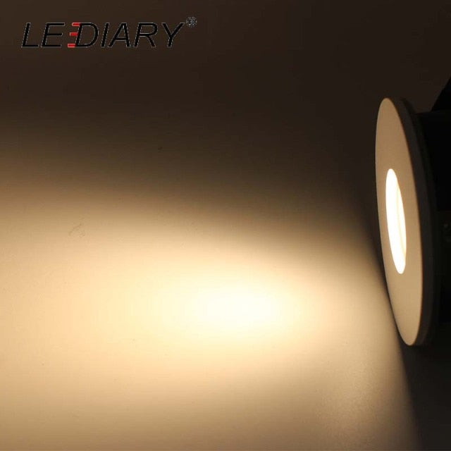 LEDIARY IP44 Waterproof LED Spot Downlights Ceiling Recessed 75mm Cut Hole Porch lamp Bathroom Use 85-265V 5W GU10 Light Source