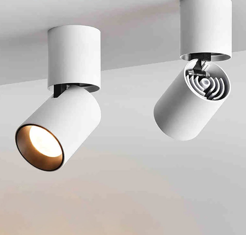 Led Surface Mounted Ceiling Downlight Adjustable 360 degrees Spot light for indoor Foyer, Living Room Kitchen AC90-260V