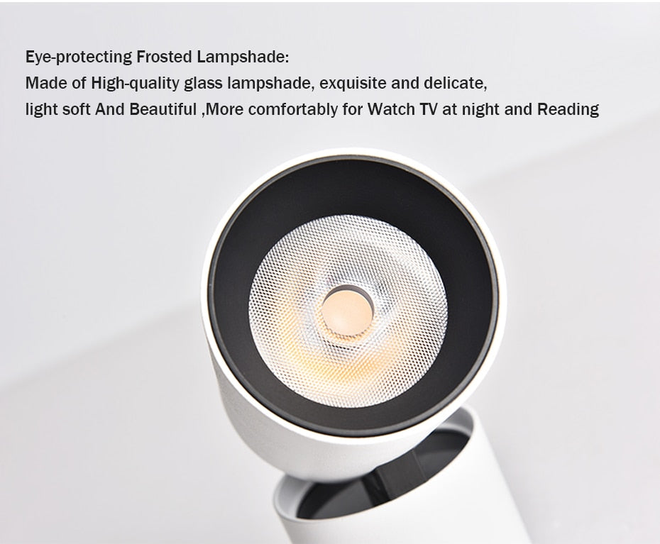 Led Surface Mounted Ceiling Downlight Adjustable 360 degrees Spot light for indoor Foyer, Living Room Kitchen AC90-260V