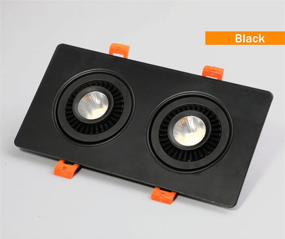 360 Degree Rotation Spot lightings LED Ceiling Recessed Down Light 24w 20w 14w 10w led bulb light for Kitchen Bedroom indoor lamp