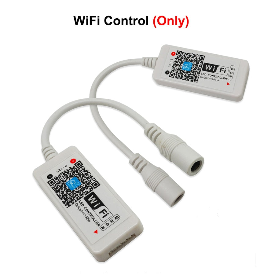 DC12V Mini Smart RGB RGBW Wi-Fi Music LED Controller 21Key RF Remote Control For RGB RGBW LED Strip Lights With IOS Android APP