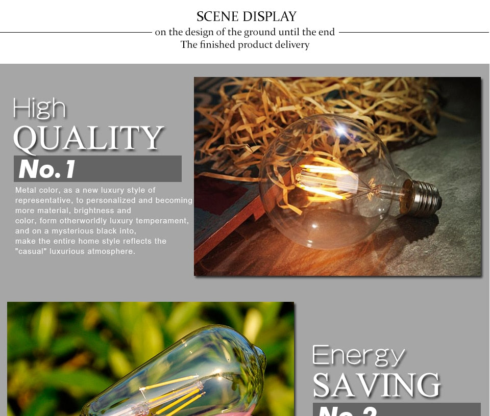 E12/E17 120V Filament Light Chandelier Candle LED Bulbs C7 C9 C32 For Indoor Home Lighting Decoration