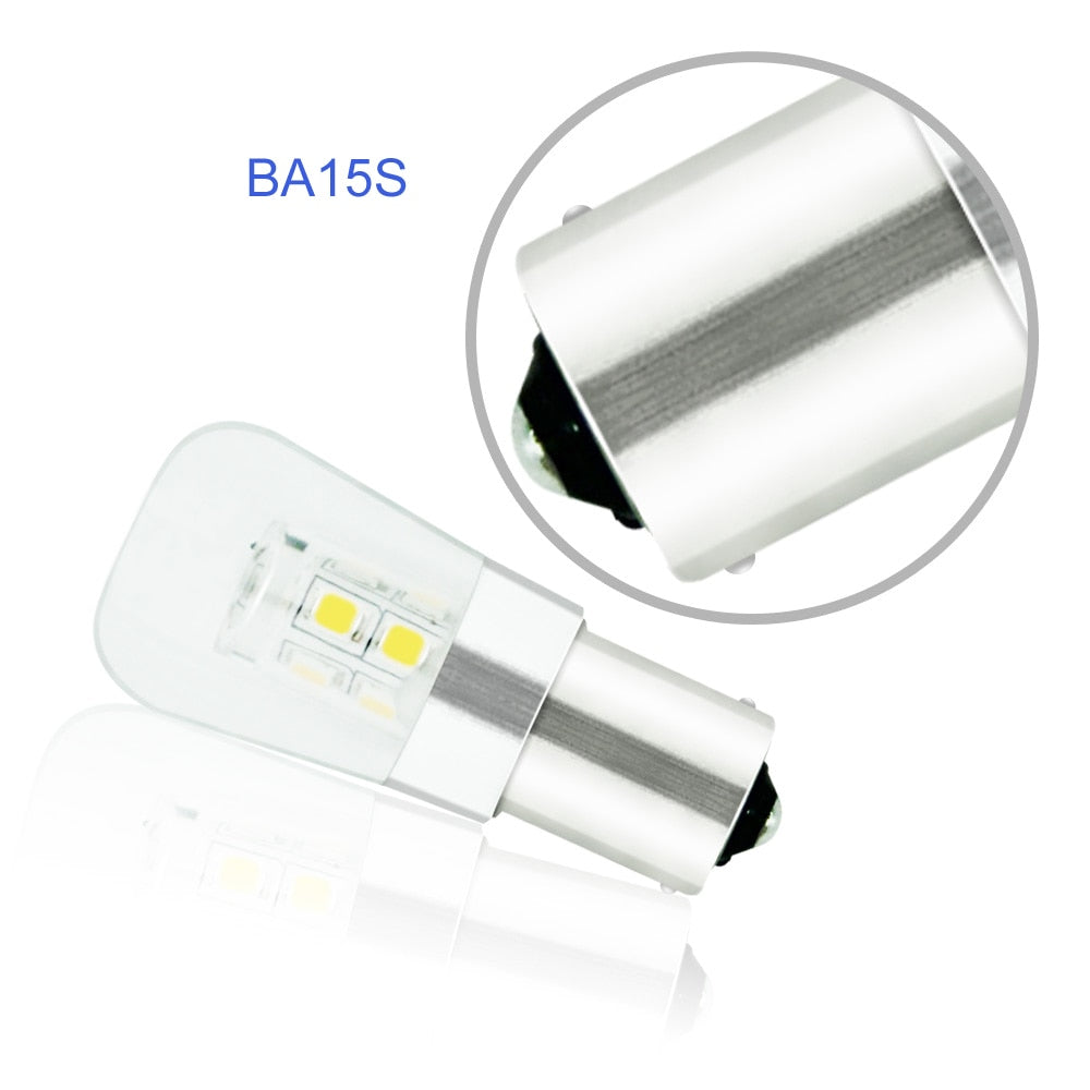 AC/DC 12V BA15S Led light Bulb S8 Bayonet Base Non-Dimmable 2W Waterproof Lamp CRI80 For Boat, RV, Auto Car Soft Warm White