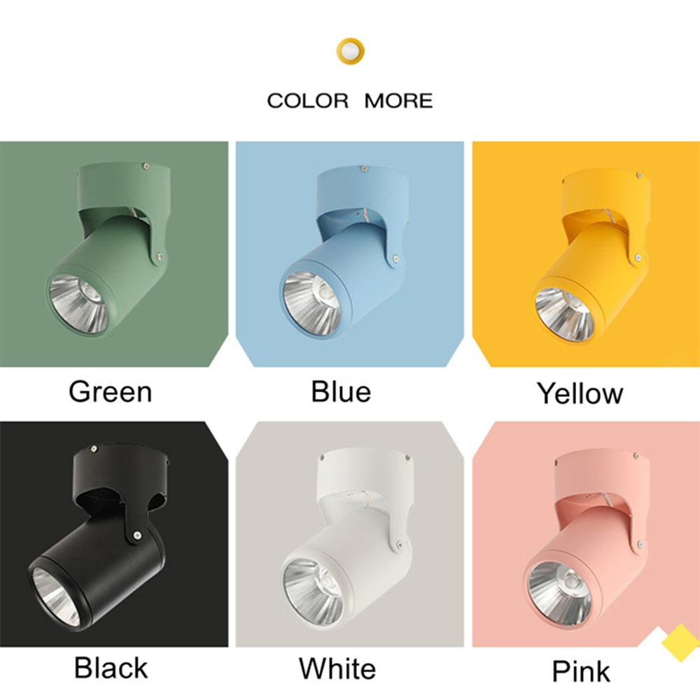 DBF Macaron Surface Mounted Ceiling Downlight 7W 10W 15W 20W LED Ceiling Spot Light AC110/220V for Kitchen Living room Decor