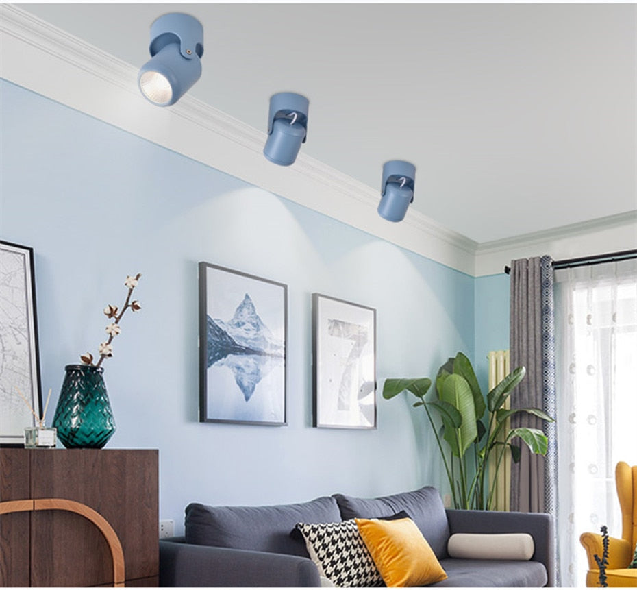 DBF Macaron Surface Mounted Ceiling Downlight 7W 10W 15W 20W LED Ceiling Spot Light AC110/220V for Kitchen Living room Decor