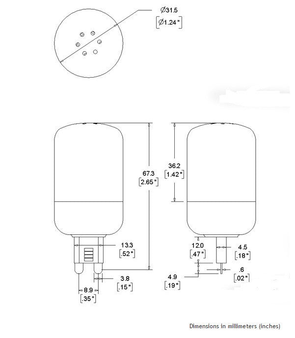 1pcs/lot G9 LED Bulb 5W 220-240VAC Warm White 27LEDs 3-CHIP SMD5050 T7 Eye Protected Bi-pin 360degree Corn Lamp