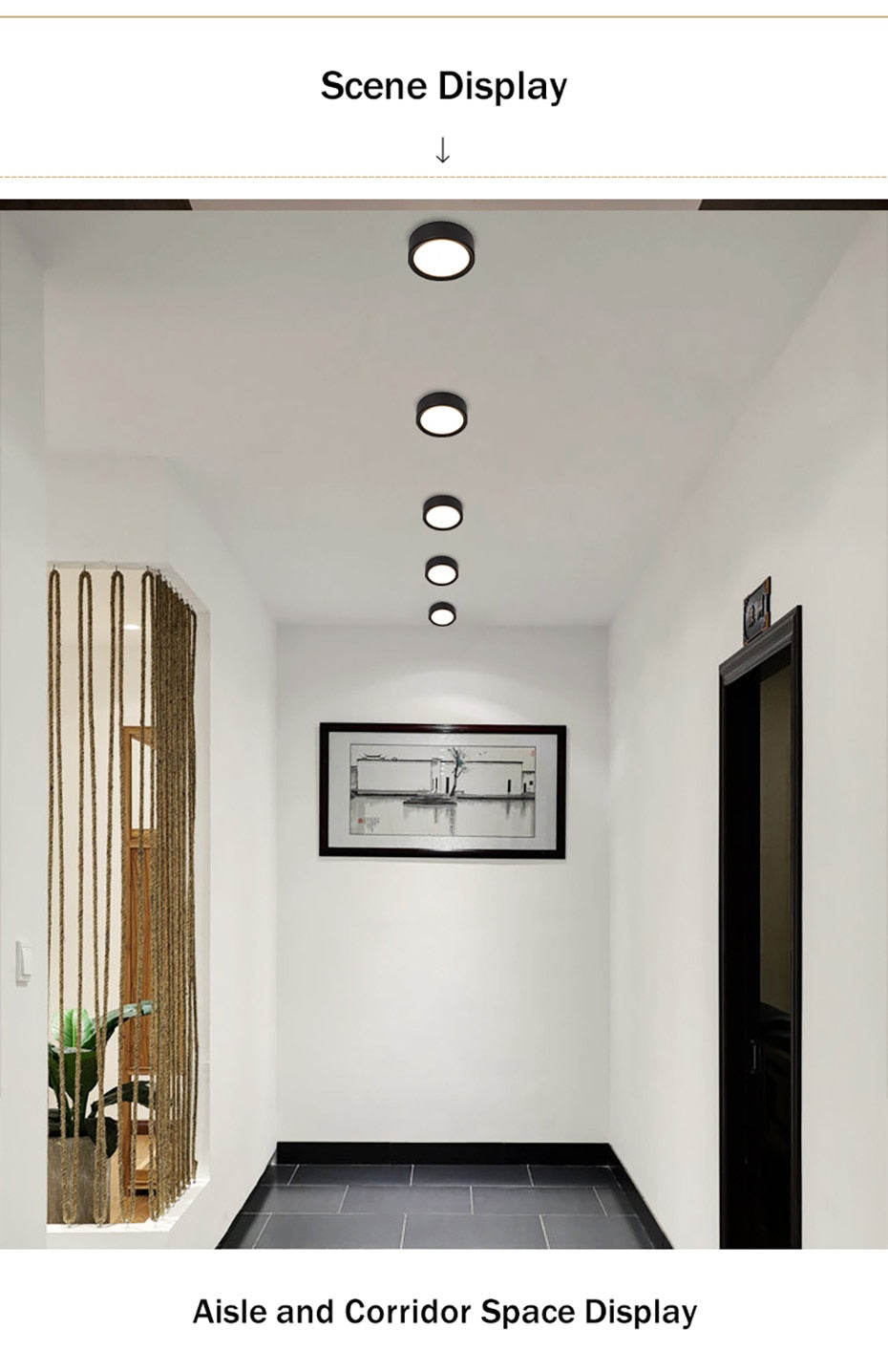 DBF Ultra-thin LED Surface Mount Ceiling Lamp 3W 5W 7W 9W Black/White/Gold Housing Ceiling Spot Lamp for Home Living room Decor