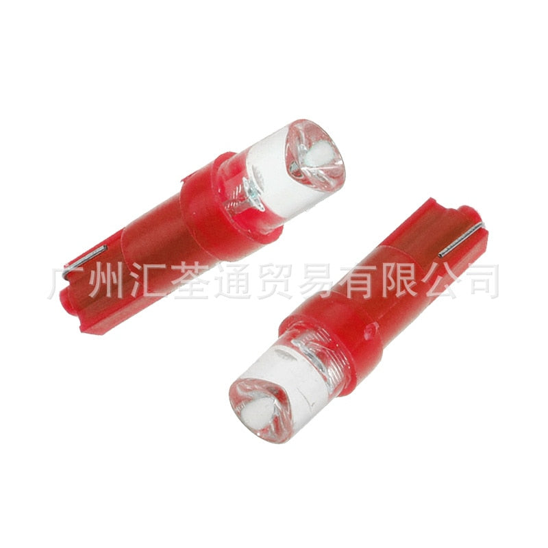 T5 Car Width Light T5 Socket Head 1LED Automobile Instrument Light LED Automotive Light 5-Color