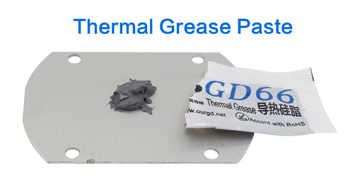 GD66 Thermal Conductive Grease Paste Silicone Plaster For LED Chip Heatsink Compound 50 Pieces Grams High Performance Gray