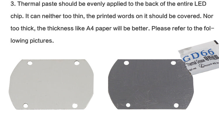 GD66 Thermal Conductive Grease Paste Silicone Plaster For LED Chip Heatsink Compound 50 Pieces Grams High Performance Gray