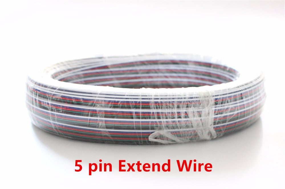 2pin 3pin 4pin 5pin 6pin 22AWG Led Connect LED RGB wire Cable For WS2812 WS2811 RGB RGBW RGB CCT 5050 3528 LED Strip