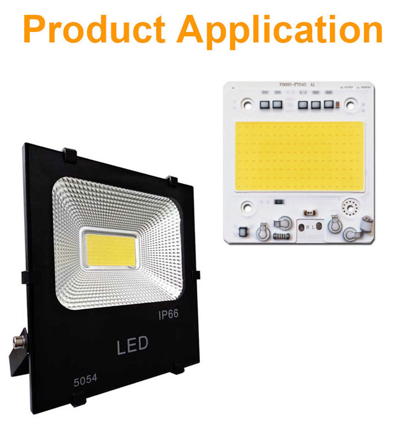 COB LED Chip 100W 50W 30W 20W 10W Smart IC No Need Driver LED SMD Beads FOR Floodlight Spotlight outdoor lamp
