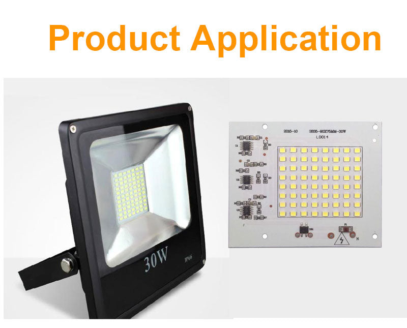 COB LED Chip 100W 50W 30W 20W 10W Smart IC No Need Driver LED SMD Beads FOR Floodlight Spotlight outdoor lamp