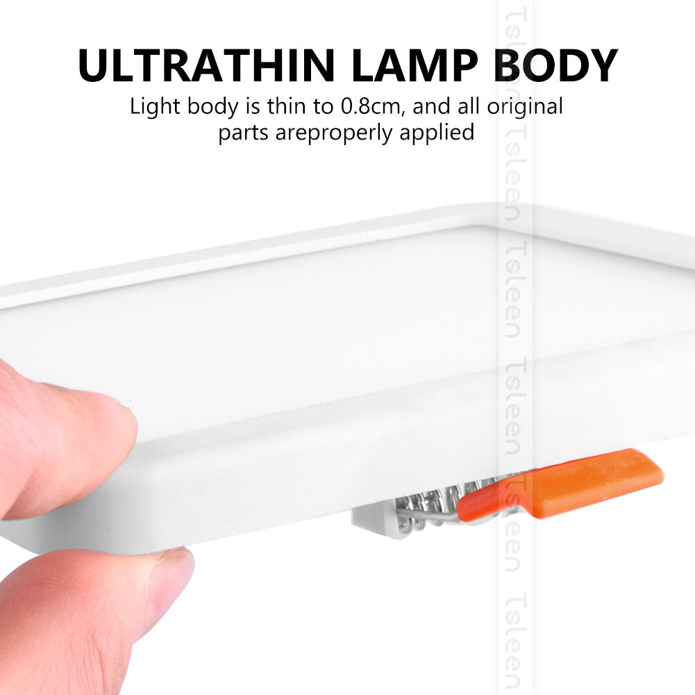 Ultra Bright 6W 8W 15W 20W Led Ceiling Recessed Downlight Round/Square Panel light 1800Lm Led Panel Bulb Lamp Light Cool White