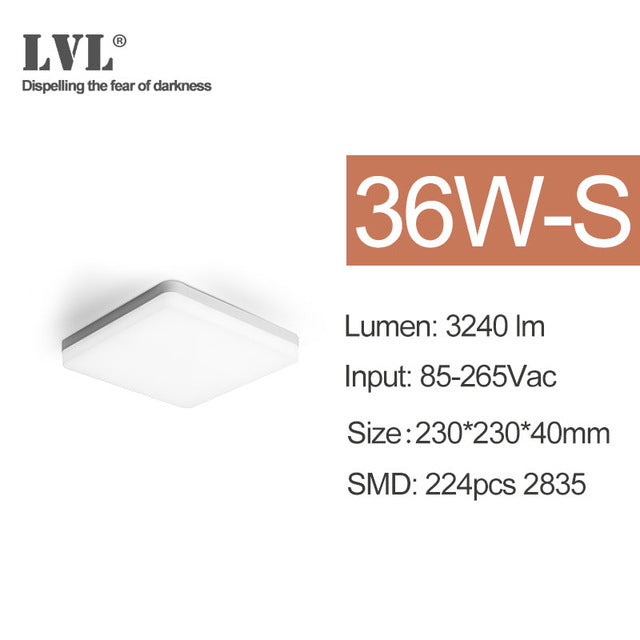 Led Panel Light 18W 24W 36W 48W 220Vac 3000K 6000K living room Indoor Lighting led Ceiling Panel Light