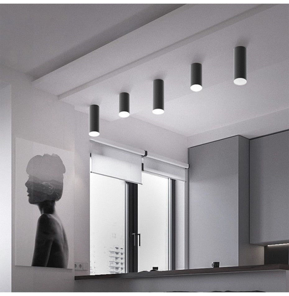 Modern Led Downlight Surface Mounted Spot Led Tube Kitchen Lighting 75mm/200mm Living Room Store Office Decoration Spot Light