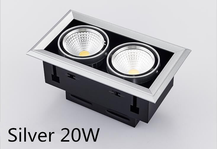 FREE 10W 20W 30W LED COB Spot Led Downlight Dimmable AC85-265V Warm/ Natural/Cold White Recessed LED ceiling Lamp Spot Light