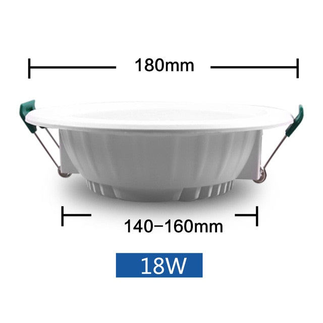 DC 12V Led Downlight 5W 9W 12W 15W 18W Led Ceiling Recessed Grid Downlight Round Recessed Light Low Voltages 12 Volts Lighting