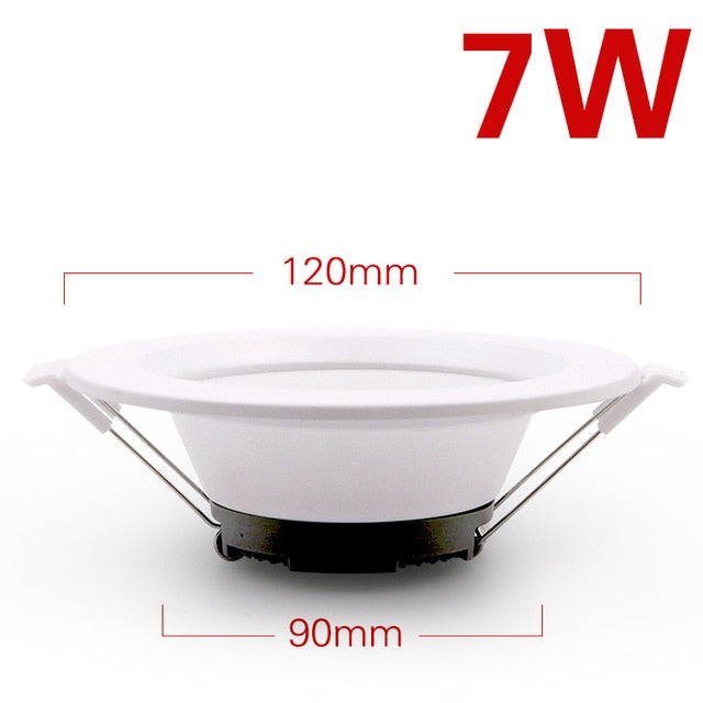 5W 7W 12W 18W LED downlight ceiling light AC 220V warm white/cool white no strobe indoor LED ceiling light