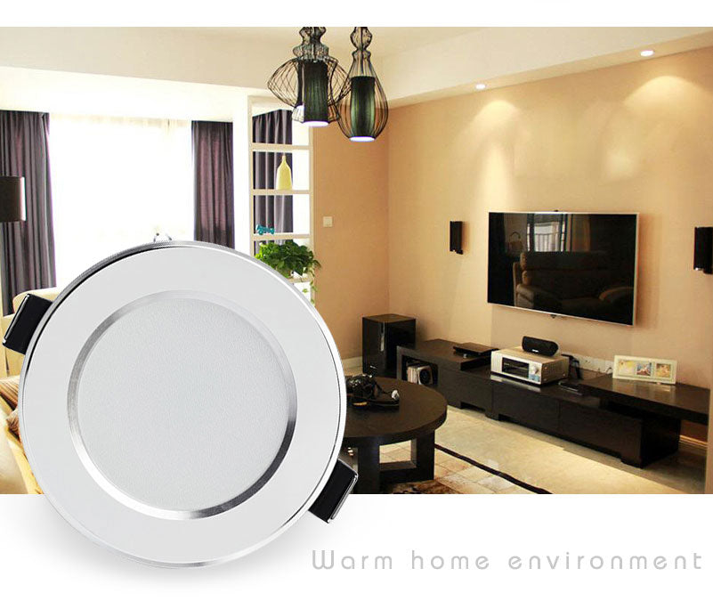LED Downlight Natural Color Recessed Kitchen Bathroom Lamp 220V 230V 5W 7W 9W 12W LED Down Lights Warm Cool White