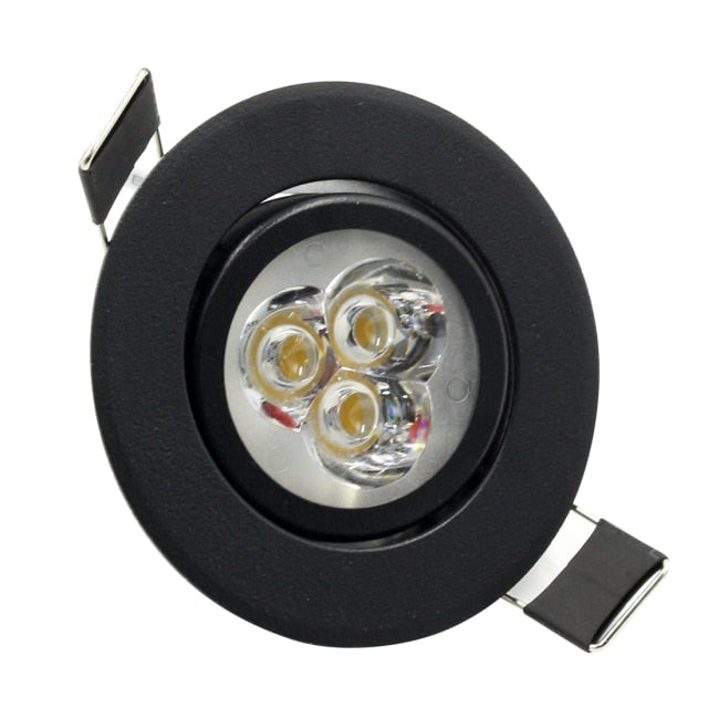 ZMISHIBO LED Downlights 50-55mm Cut Hole 3W 110V-240V White Silver Black 3000K 6000K Living Room Recessed Ceiling Spot Lamp CE