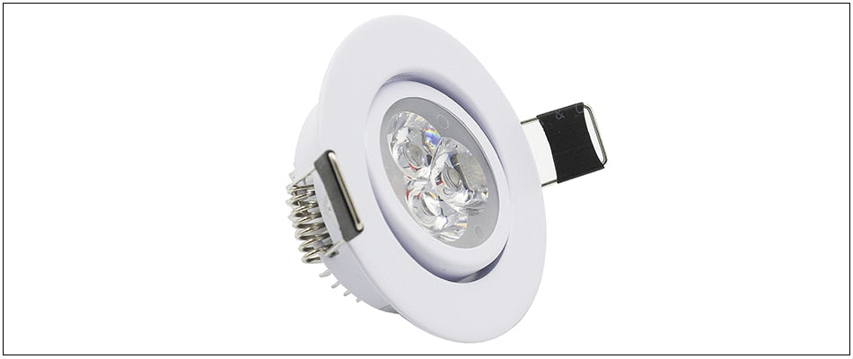 ZMISHIBO LED Downlights 50-55mm Cut Hole 3W 110V-240V White Silver Black 3000K 6000K Living Room Recessed Ceiling Spot Lamp CE