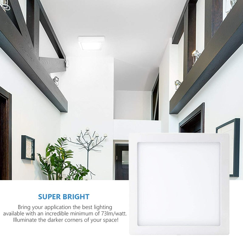 DONWEI 6W 9w 12W 18W Round Square LED Surface Mounted Panel Light Downlight Lighting Led Ceiling Down Lamp AC110V 220V Driver