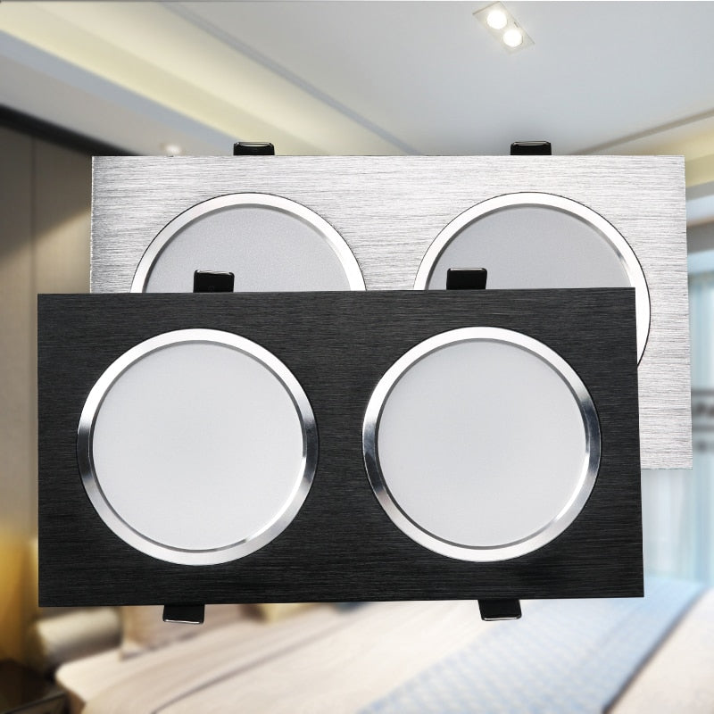 LED Downlights Square 10W 14W 20W LED Ceiling Lamp 110V 220V Driver For Living room Clothing Store Commercial Lighting