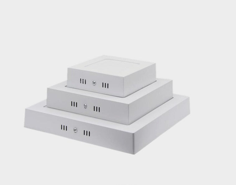 Ultra-Thin Round Square Surface Mounted LED Panel Lights 6W 12W 18W 24W LED Ceiling Lights AC85-265V LED Downlights Indoor Lighting