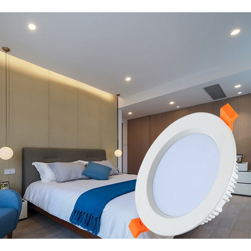 LED Downlight 3W 5W 7W 9W 12W 15W 18W Round Recessed Lamp 220V 230V 240V Led Bulb Bedroom Kitchen Indoor LED Spot Lighting