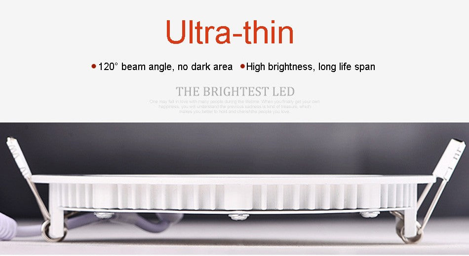 LED Ultra Thin Led Panel Downlight 3w 4w 6w 9w 12w 15w 18w Round Panel Ceiling Recessed Spot Light AC85-265V Painel lamp CE UL