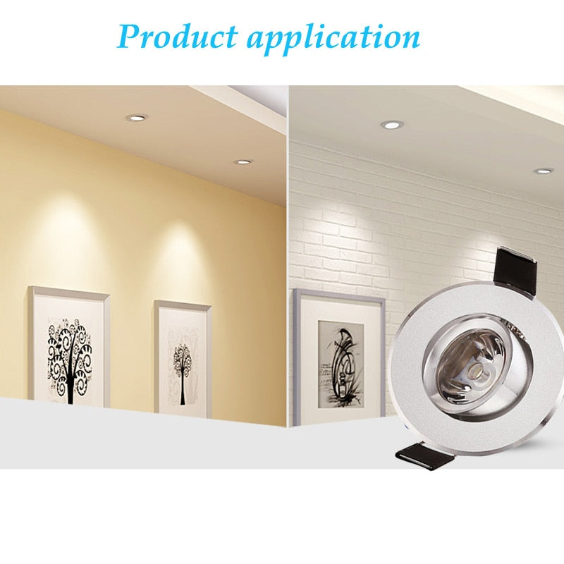 Dimmable 1W 3W LED Spotlights Lighting Mini led Ceiling Downlights Lighting Bulb for Cabinet Counter Showcase AC110V 220V