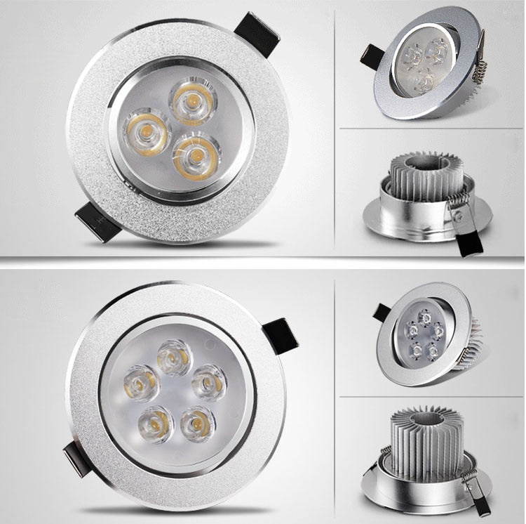 LED Spot LED Downlight Dimmable Bright Recessed 6W 9W 12W 15W 21W LED Spot light decoration Ceiling Lamp AC 110V 220V AC85-26V