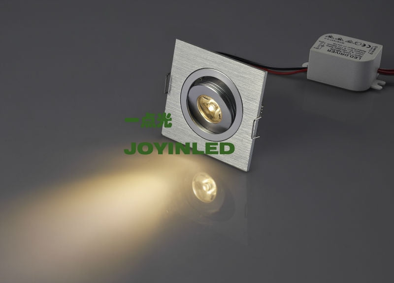 High power led 1W 3W recessed led ceiling lamps square living room cabinet bedroom led downlights