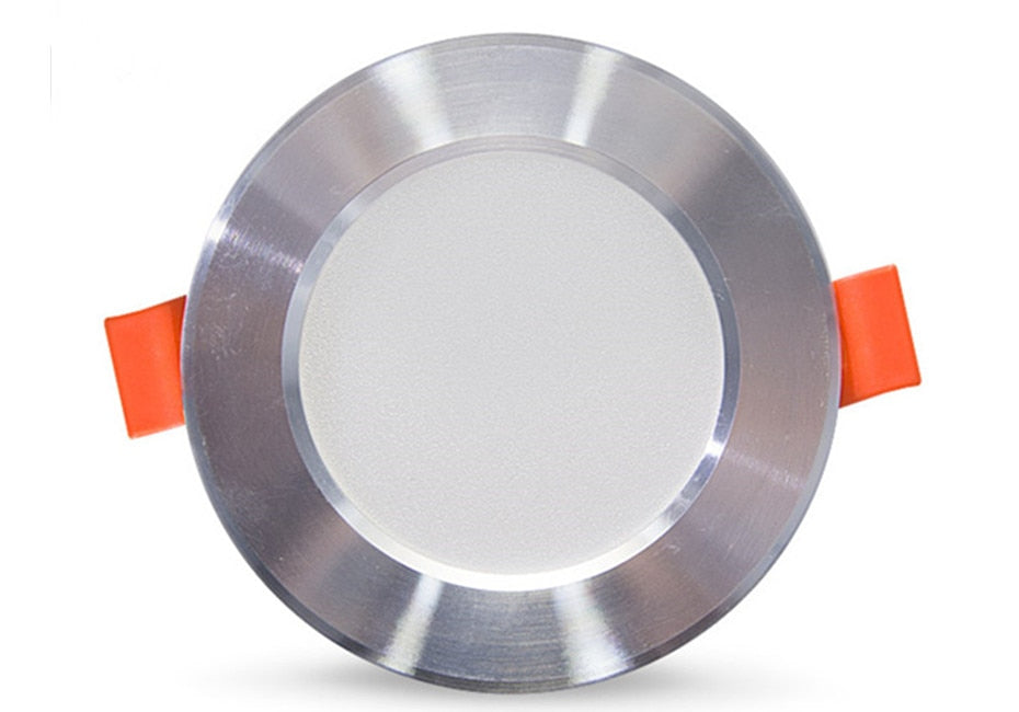 Silver White Led Downlight lights 12W 9W 7W spot led lights Warm White Natural White Ceiling Lamp Home Indoor recessed led down