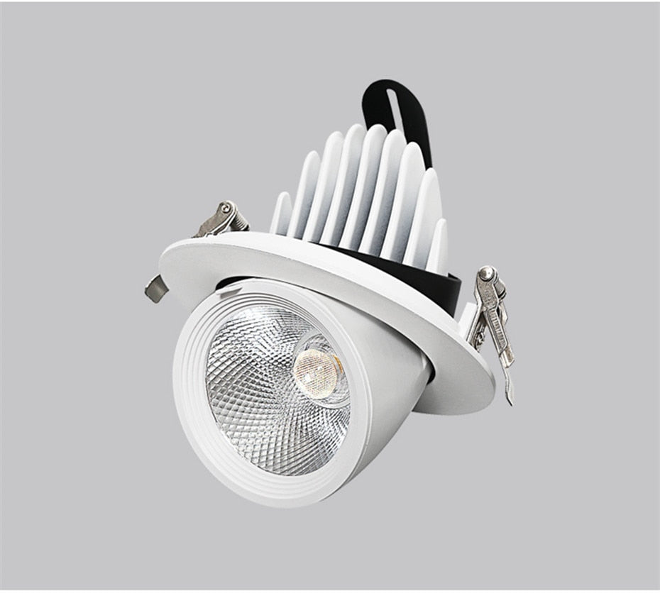 LED Downlight dimmable 7W 10W 15W 20W adjustable 360 Degree Recessed LED Ceiling Spot Light AC110V 220V Trunk downlight LED