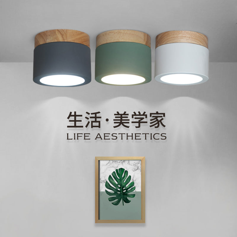 Nordic Corridor Downlight Ceiling Chandeliers Wood Base Chandelier Lighting Modern Lustre Loft Lamp Dressing Room Led Chandelier