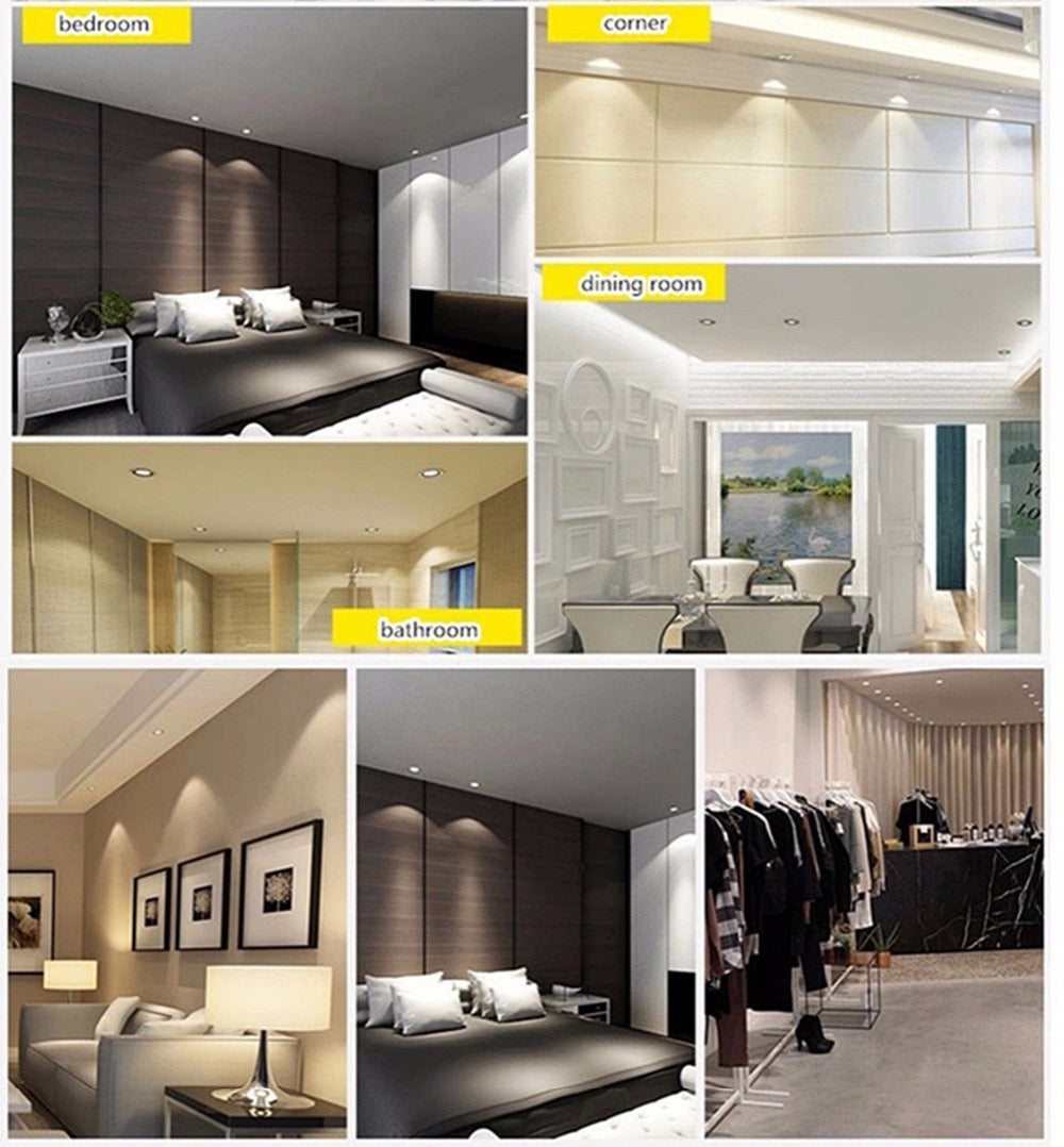 LED Spotlight Bulb AC85-265V GU10/GU5.3 3W 4W 5W Ultra bright LED Lamp Warm/Cool White Downlight